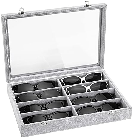 Emibele Glasses Organizer Jewelry Tray, 8 Grids by Emibele
