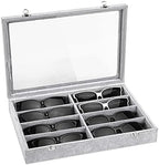 Emibele Glasses Organizer Jewelry Tray, 8 Grids by Emibele