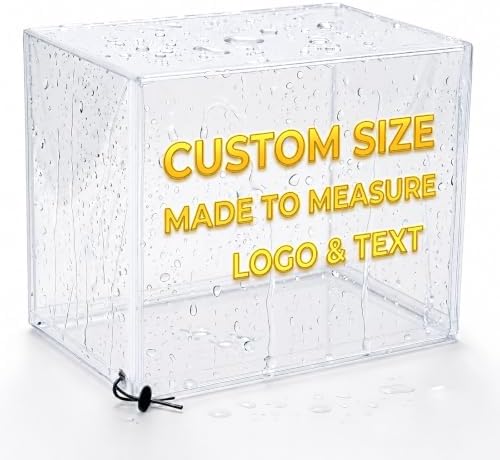 Custom Fit Clear PVC Dust Cover, Made to Measure Size by Unknown