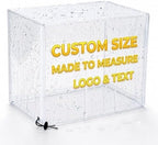 Custom Fit Clear PVC Dust Cover, Made to Measure Size by Unknown