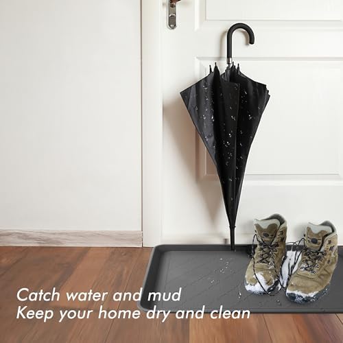 Boot Tray for Entryway Indoor, Heavy Duty Shoe Mat Tray 2 Packs, Outdoor - Image 2