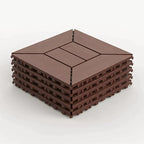 Interlocking Deck Tiles, Outdoor Patio Flooring, 44 Pack All Weather Waterproof by YumiMuasy
