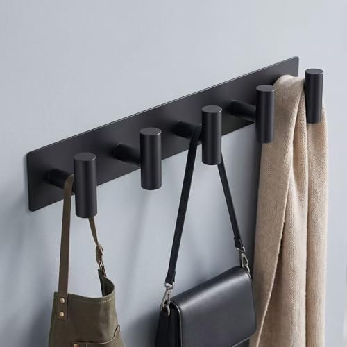 Black Coat Wall Mounted Rack - Image 2