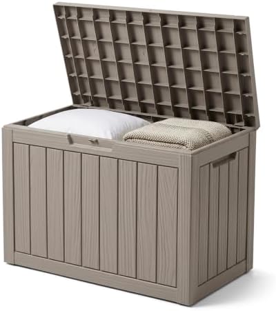 Outdoor Storage Box, 50 Gallon Waterproof Deck Box by GraceYourYard