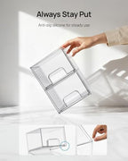 Vtopmart 2 Pack Small Clear Stackable Storage Drawers - Image 6