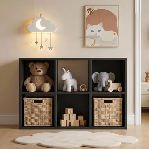 LUCKLIFE 6-Cube Storage Organizer, Modular Bookcase Shelf by Unknown
