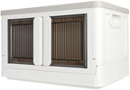 Storage Cabinet with Lids, Foldable Box, 8.4 Gallon, With Double Door and Buckle by AssHMKITOfficial