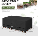 Porch Shield Waterproof Rectangular Patio Table Cover 108 x 60 inch - Image 2