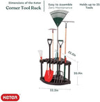 Keter Compact Corner Tool Rack for Maximum Storage and Organization - Image 2