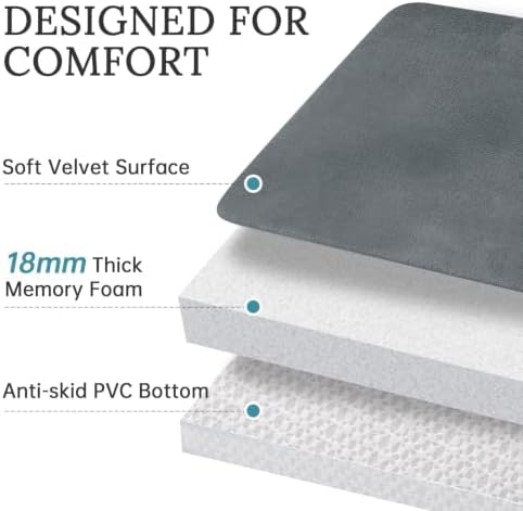 HUXMEYSON 3-Piece Memory Foam Bathroom Rug Set - Image 5