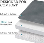 HUXMEYSON 3-Piece Memory Foam Bathroom Rug Set - Image 5
