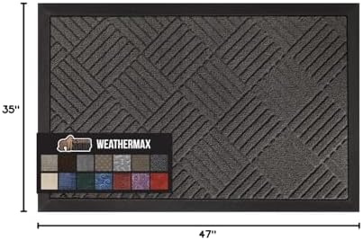 GORILLA GRIP WeatherMAX Door Mat, Indoor Outdoor Use - Image 2