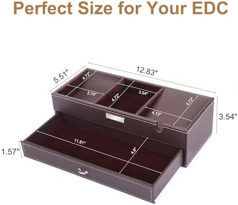 Baoyun Mens Valet Tray, Nightstand Organizers - Image 7