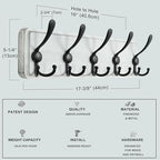 Dseap Coat Rack Wall Mounted - Image 6