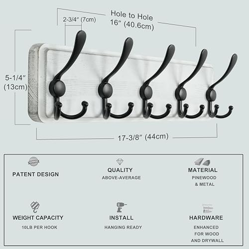 Dseap Coat Rack Wall Mounted - Image 6