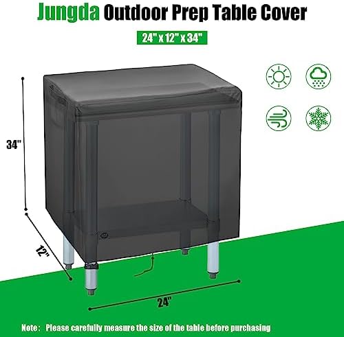 Table Cover for 24 Inch Waterproof Stainless Steel Prep Cart Table - Image 2