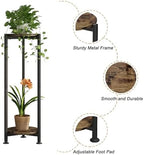 2 Tier Plant Stand Indoor Corner Tall Round Shape Plant Shelf - Image 5