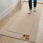 GORILLA GRIP Indoor Door Mat, Rubber Backing Entry Rug 72x24 by GorillaGrip