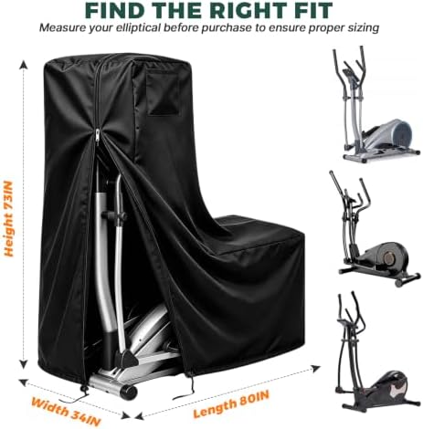 Elliptical Machine Cover Waterproof Outdoor, 600D Oxford - Image 2