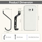GlazieVault Coat Hooks Wall – Door Hooks - Image 2