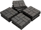 Domi Plastic Interlocking Deck Tiles, 36 Pieces One Pack, Dark Gray by domioutdoorliving