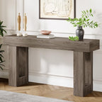 Tribesigns Farmhouse Console Table, 63-Inch Long Narrow Sofa Table Behind The by Tribesigns