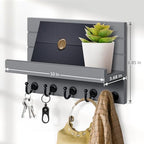 HONJIN Key and Mail Holder for Wall: Rustic Key Hanger Key Rack Organizer - Image 6