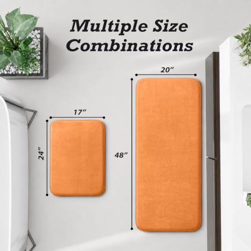 HUXMEYSON Bathroom Rugs Sets 2 Piece, Non-Slip & Quick Dry Bath Mat Set - Image 2