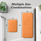 HUXMEYSON Bathroom Rugs Sets 2 Piece, Non-Slip & Quick Dry Bath Mat Set - Image 2