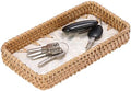 Key Basket for Entryway Table, Rattan Tray Rectangular Key Holder by Unknown