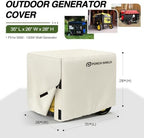 Porch Shield Generator Cover for 5000-12000W, Light Tan - Image 2