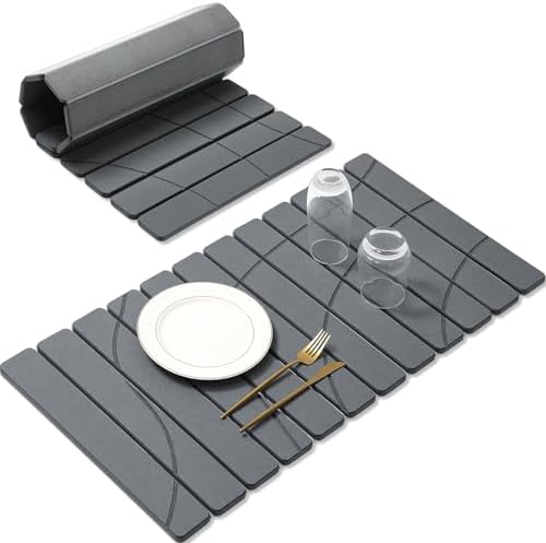 Extra Large Stone Dish Drying Mat by linidcoudhome