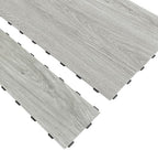 Art3d 18-Pack Interlocking Vinyl Floor Tiles, Venice Ash by Art3d