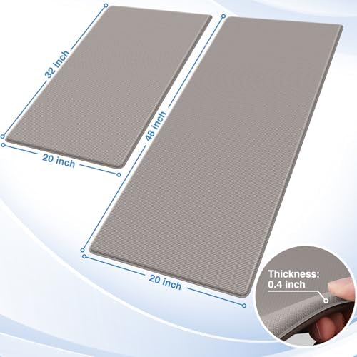 StepRite Kitchen Mats for Floor, 2-Piece Anti-Fatigue Kitchen Rugs - Image 2