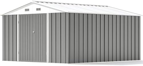 Patiowell 10x12 FT Metal Outdoor Storage Shed - Image 6