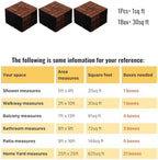 10 PCS Acacia Wood Interlocking Deck Tiles, All-Weather Decking - Image 7
