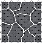 Pure Garden 6-Pack Polypropylene Interlocking Patio Deck Tiles - Image 4