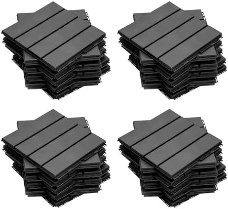 Interlocking Deck Tiles Outdoor Waterproof, Composite Patio Flooring by SHPAIDIRECT