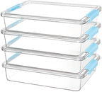 Vtopmart 4 Pack 6 Qt Plastic Storage Bins by Vtopmart