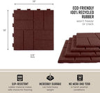 Playsafer Brick Rubber Interlocking Tiles | 16 X 16 | Easy Install - Image 4