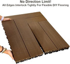 JJWOOD 2-Inch Thick Interlocking Deck Tiles, Elevated Outdoor Floor Tiles - Image 7