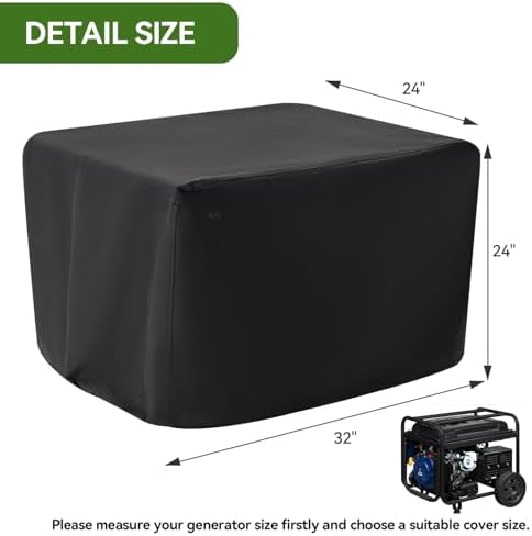 Waterproof Generator Covers for Outside, Heavy Duty Thicken 900D Polyester - Image 2