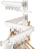 Wall Mounted Collapsible Clothes Drying Rack, Durable Space-Saving Laundry by CHAHUANV