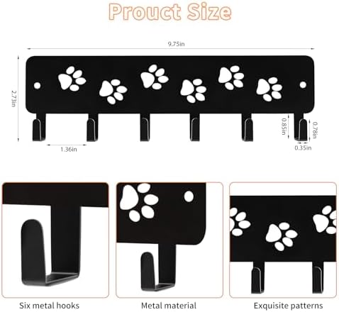 Key Hooks Key Holder Decorative Dog Leash Holder - Image 2