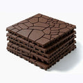 Interlocking Deck Tiles Outdoor Waterproof 44 Pack, Plastic Snap Together Patio by YumiMuasy