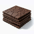 Interlocking Deck Tiles Outdoor Waterproof 44 Pack, Plastic Snap Together Patio by YumiMuasy