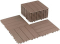 9 PCS Plastic Interlocking Deck Tiles by SkillMaid