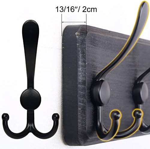 SKOLOO Rustic Large Wall Mounted Coat Rack-38.6" Long Coat Rack - Image 4