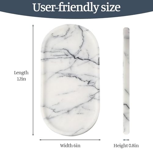 Koville Natural Marble Tray, Catchall - Image 2