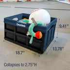 CleverMade Collapsible Shopping Basket, 32L Storage Crate, 1 Pack - Image 2